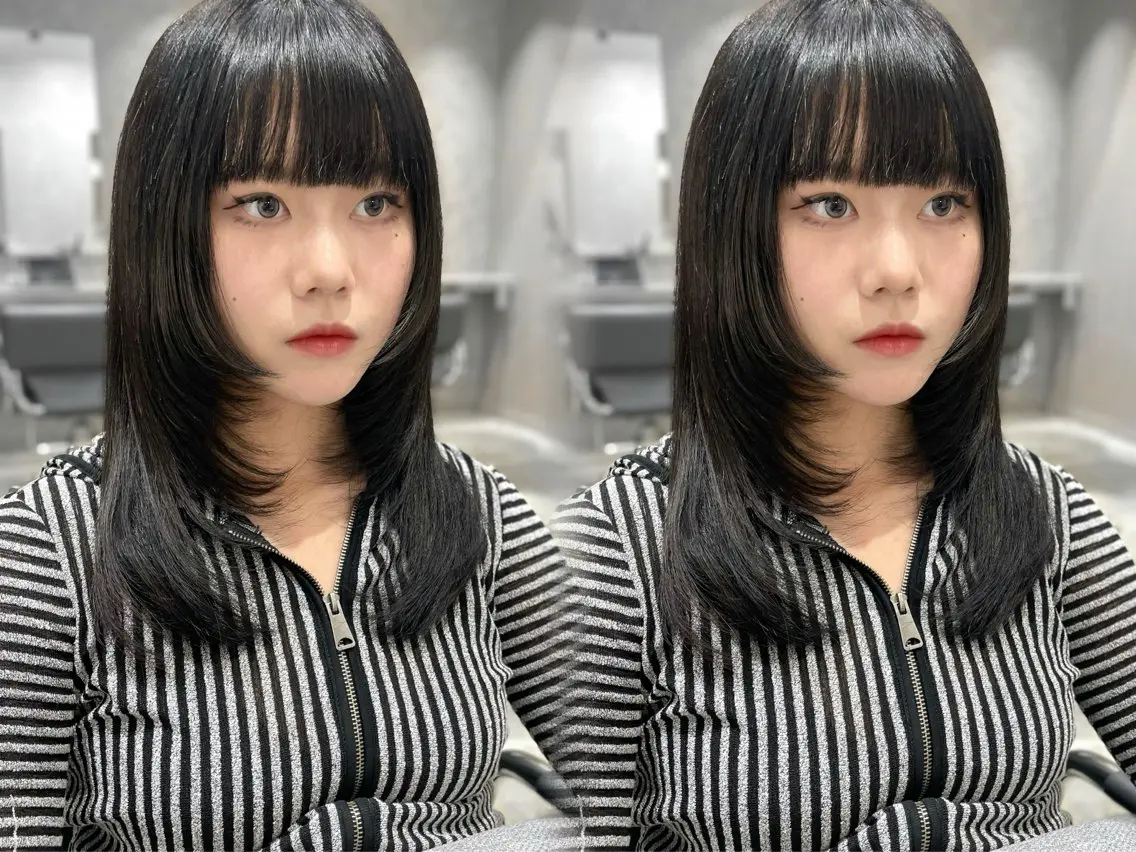 ミディアム erina🌷新宿/ 艶カラー/レイヤーのヘアスタイル