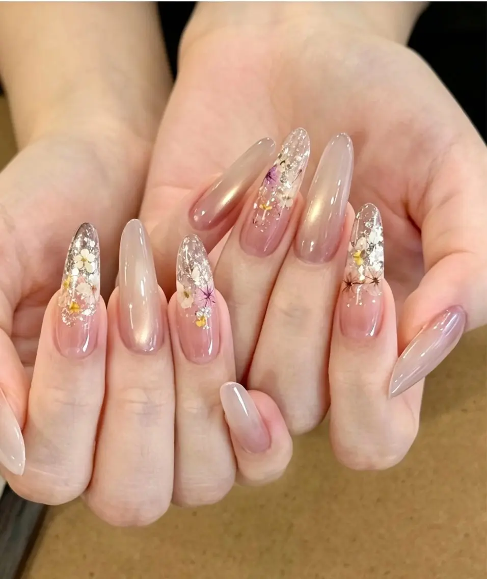 ネイル 長さ出し フットネイル ジェルネイル 韓国ネイル マグネットネイル ハンドネイル Miss Nailのネイルデザイン