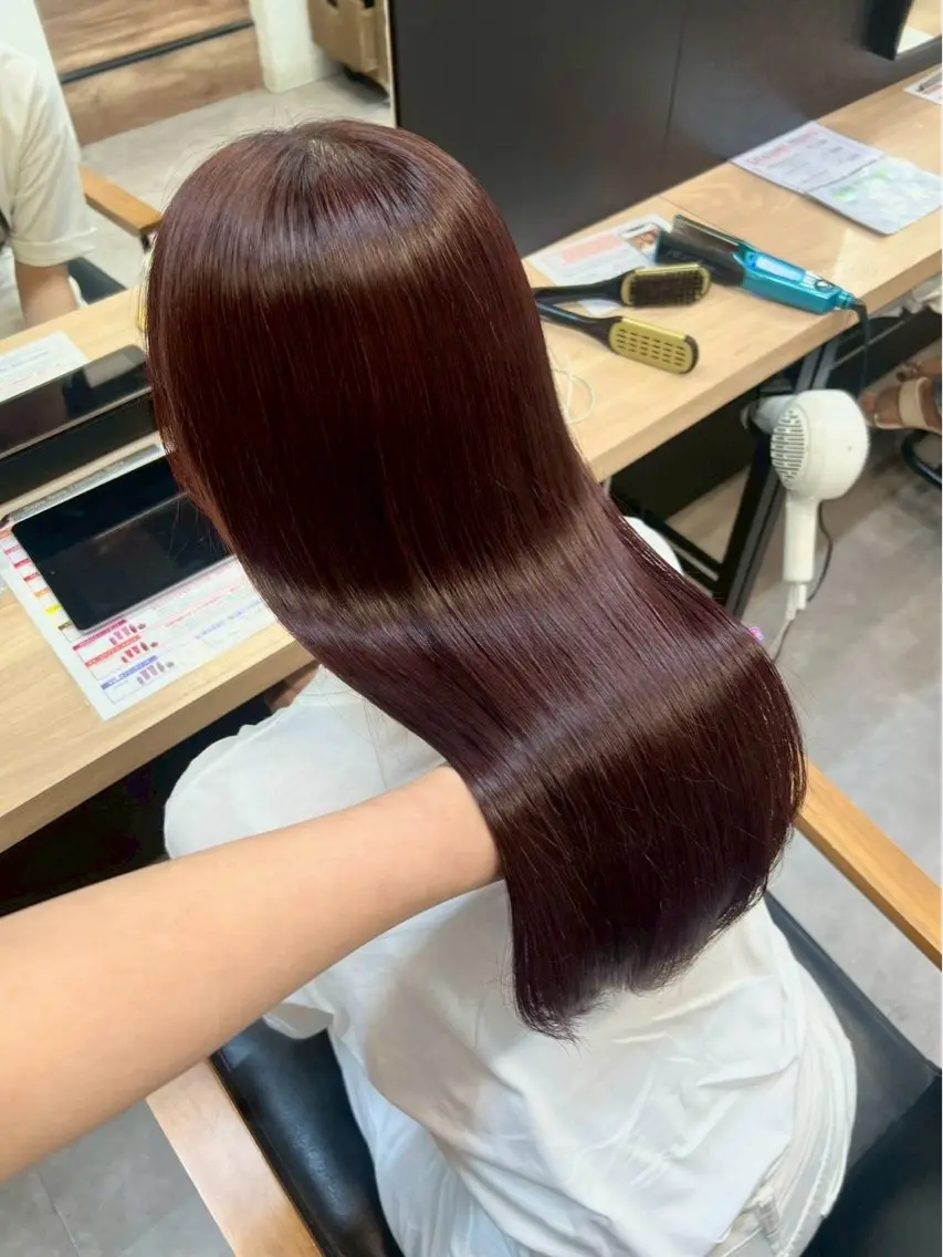 ロング ヘアカラー riko🎀 giinii横浜🧞のヘアスタイル