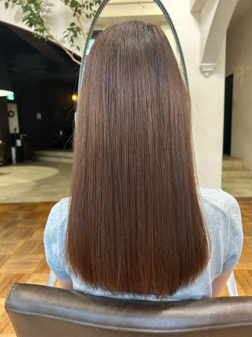 💫透明感カラー(ブリーチなし)＋ケアトリートメント🫧の写真