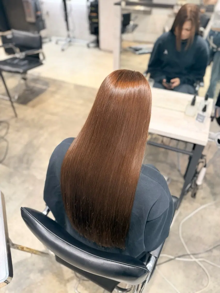 【トーンアップ】カラー+髪質改善トリートメント🌟の写真