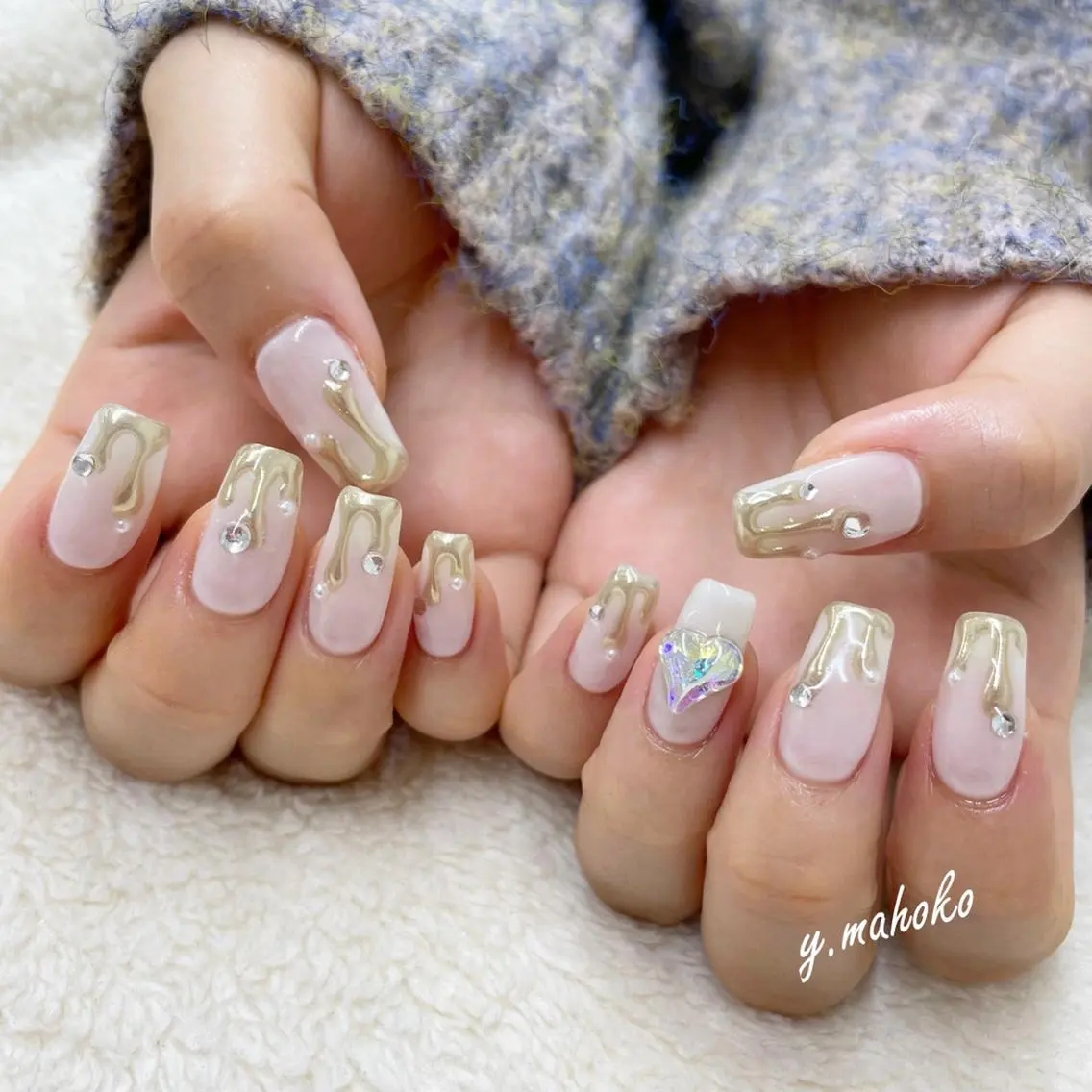 ネイル ハンドネイル パラジェル有/ 長さだし/mahoのネイルデザイン