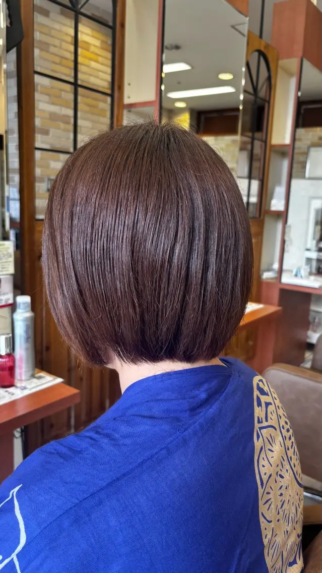 ミディアム カット 艶カラー 髪質改善 🍓苺奈のヘアスタイル