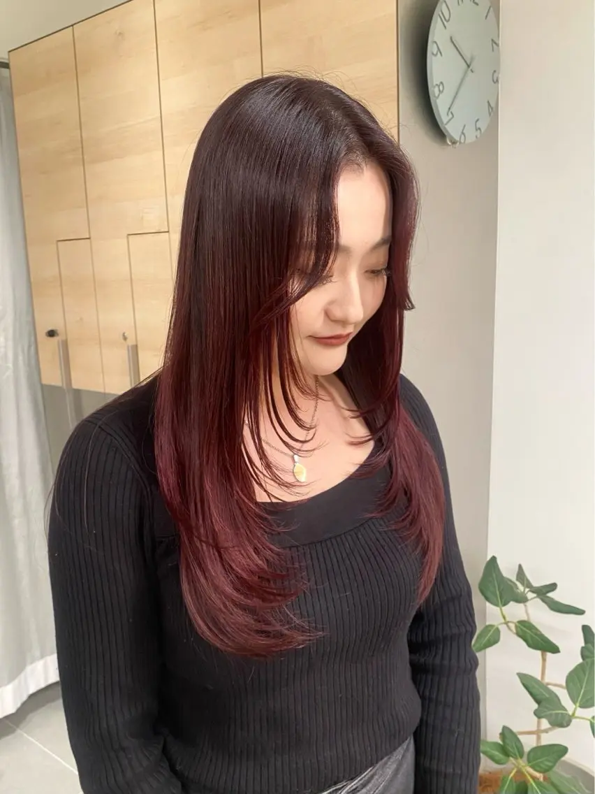 ☪️ロング レイヤーカット+カラー+トリートメントの写真