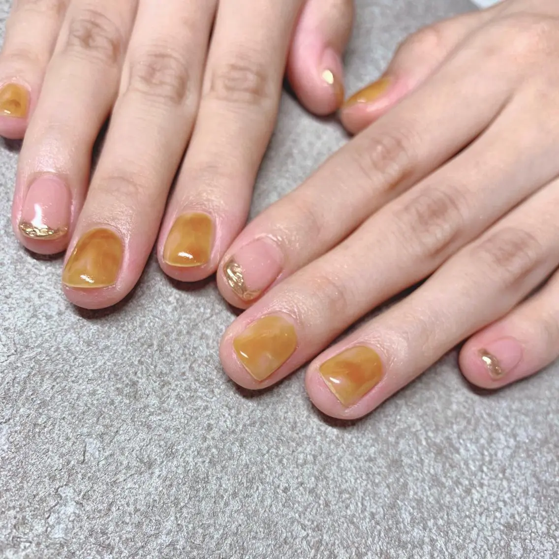 カラー ネイル ハンドネイル Cozy_ ilumのネイルデザイン