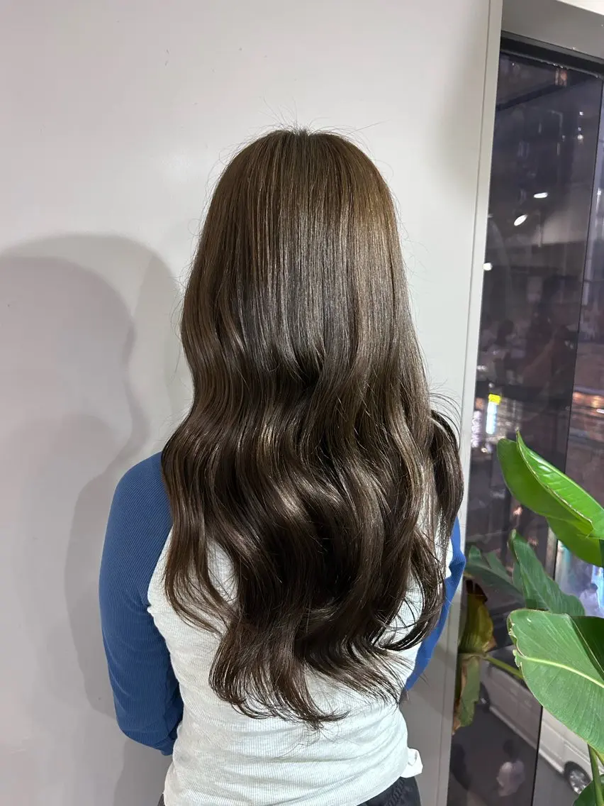 ロング ヘアカラー 髪質改善カラー/ 透明感カラー🫧のヘアスタイル