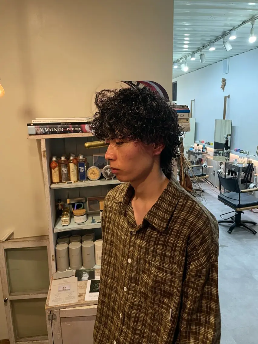 パーマ メンズ カット パーマ 木村 拓美のヘアスタイル