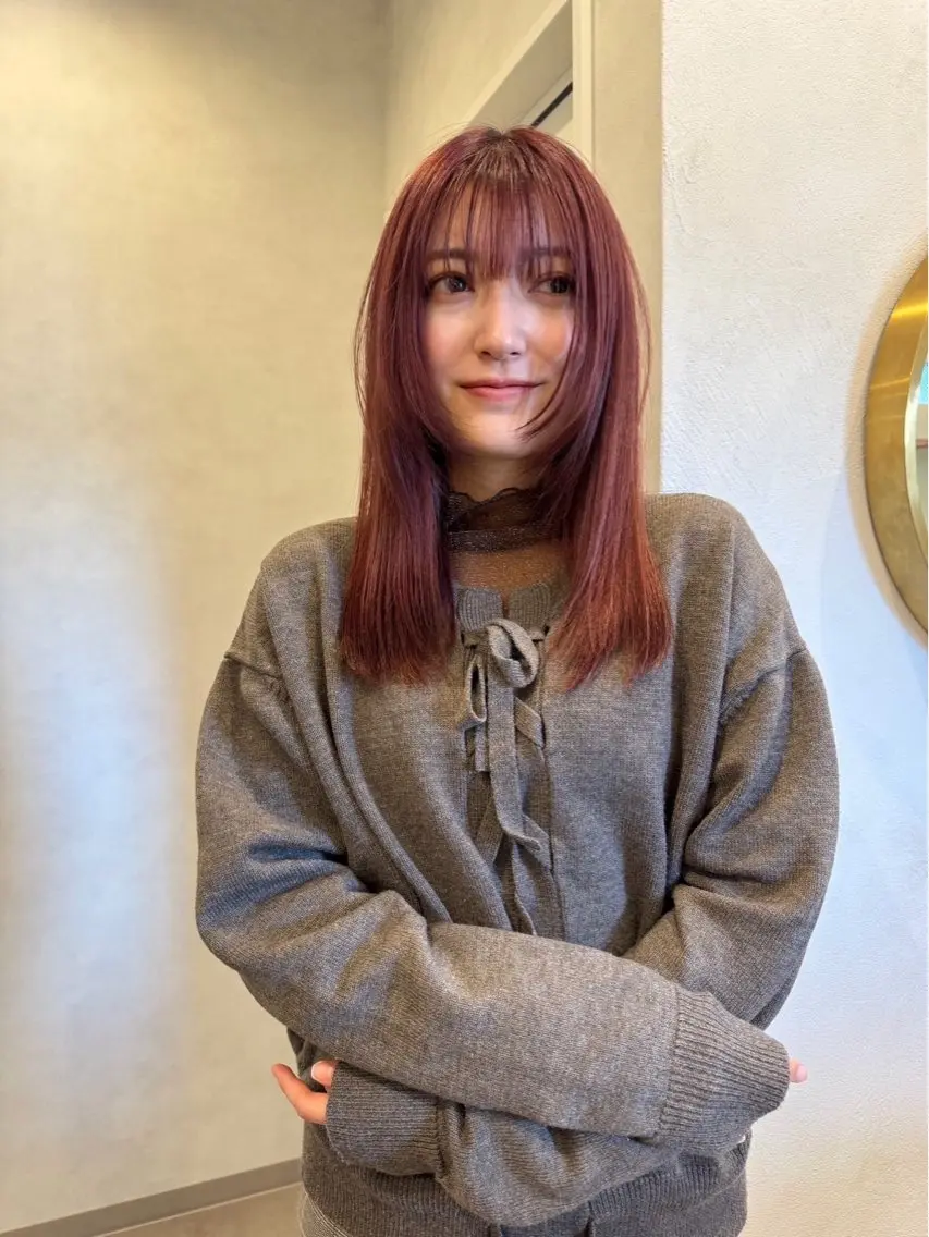 ロング カラー ピンクカラー ヘアカラー リトルガーデン/ yuka🧁‎‎のヘアスタイル