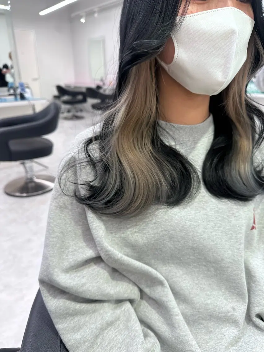 ロング カラー ブリーチ 髪質改善 トリートメント ヘアカラー トリートメント ♡ダブルカラー特化♡ miyuのヘアスタイル