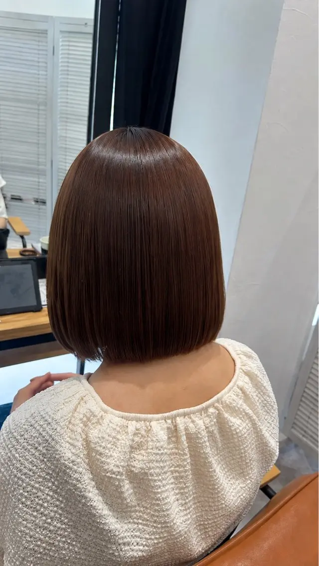 縮毛矯正 可愛いを仕込む🩰 透明感ヘア／海琴のヘアスタイル