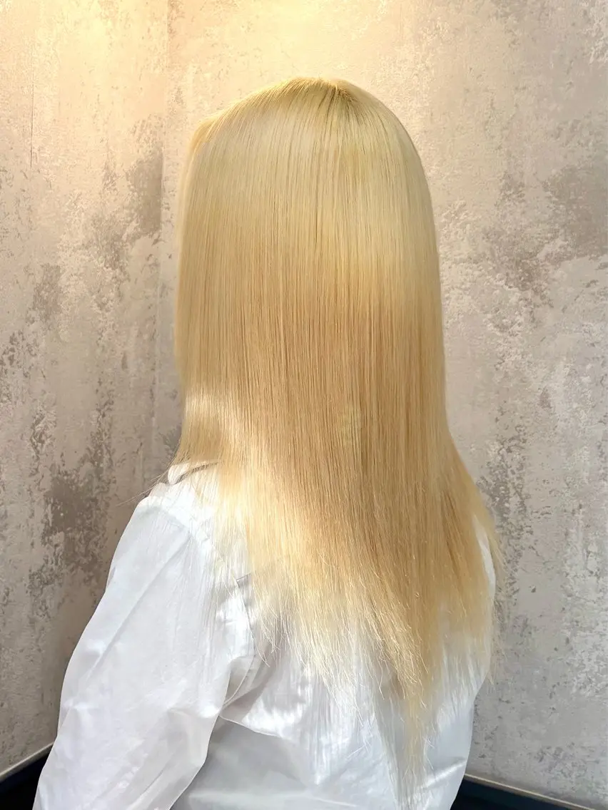 【透明感ハイトーン🪄】全頭ブリーチでワンランク上の色味に💛の写真
