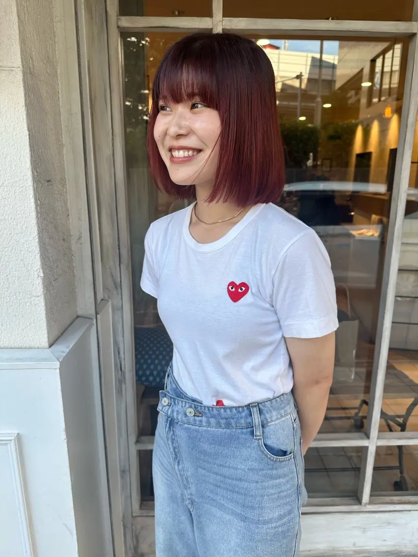 ショート カラー ブリーチ ブリーチなしカラー Manaka🟤 今泉　Musiiikのヘアスタイル