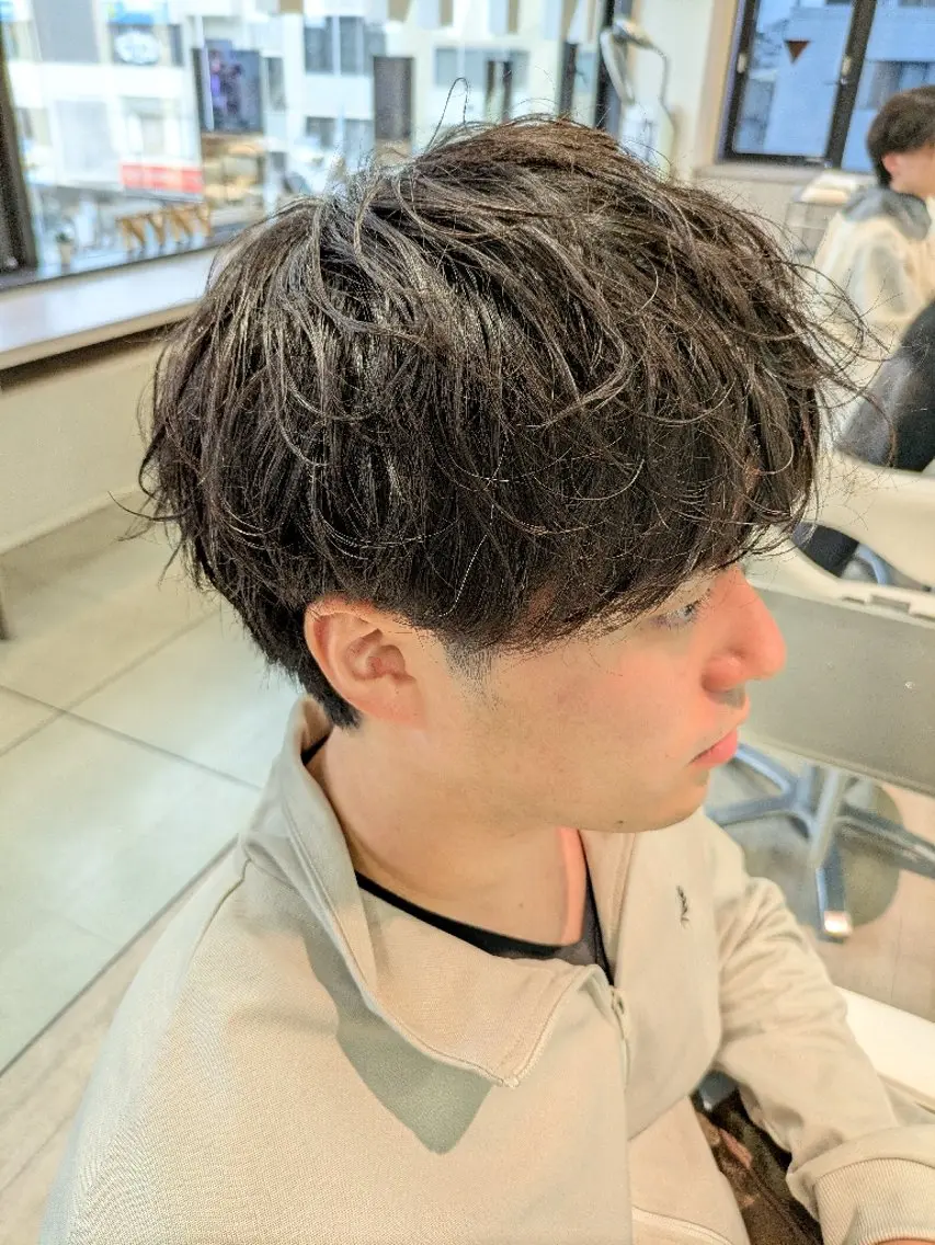 パーマ メンズ カット パーマ 小川 健治✨のヘアスタイル