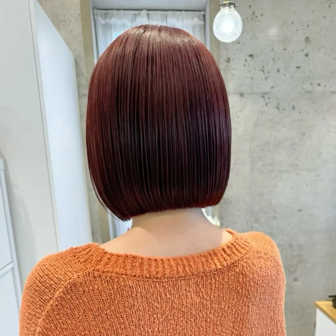 ショート 髪質改善ストレート ツヤ感カラー/悠生のヘアスタイル