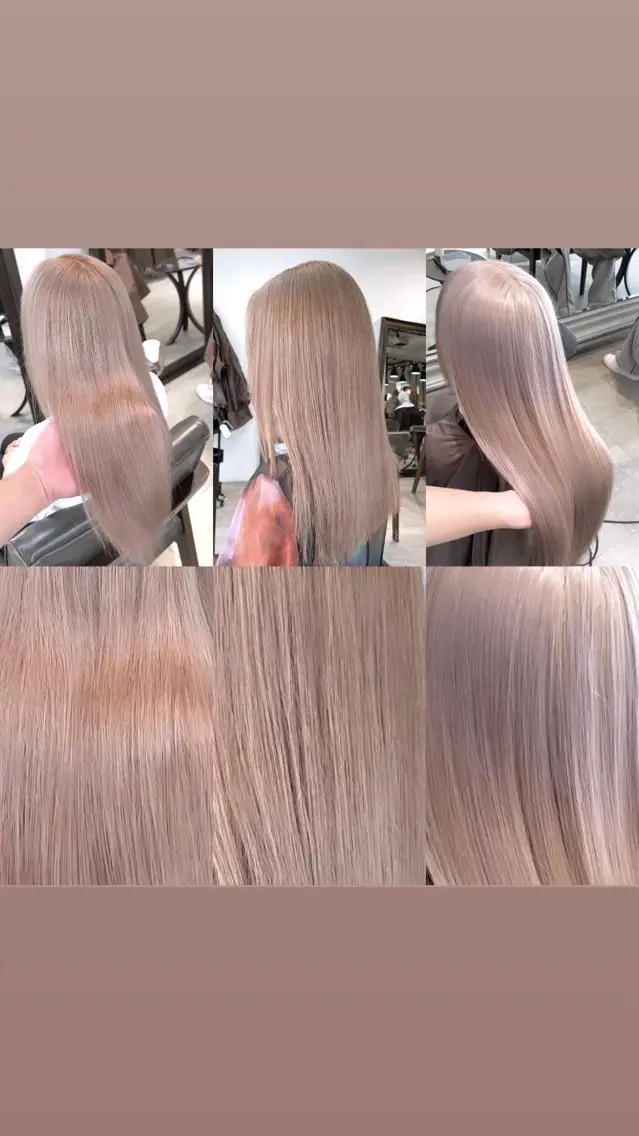 セミロング カラー パーマ ヘアアレンジ ヘアカラー トリートメント ブリーチカラー🤍 颯馬🐈‍⬛のヘアスタイル