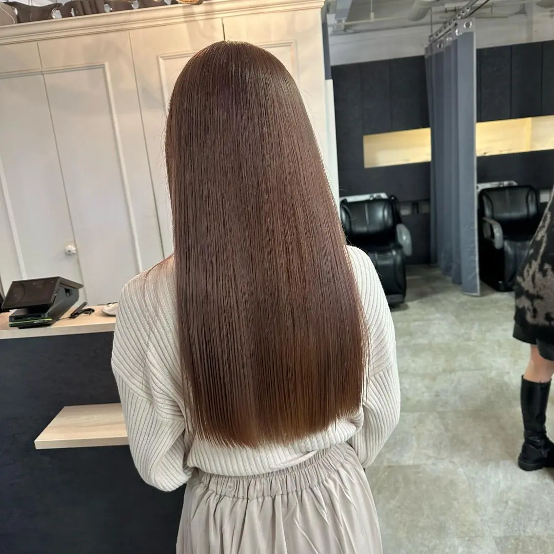 ロング カラー 髪質改善 ヘアカラー トリートメント 【渋谷で人気】艶髪× 髪質改善/ツヤカラーのヘアスタイル
