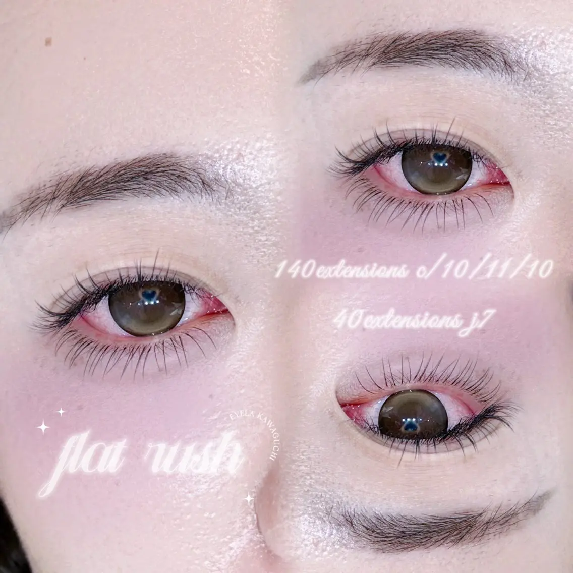 マツエク・マツパ フラットラッシュ EYELA 🎀遠山の眉毛・アイブロウイメージ