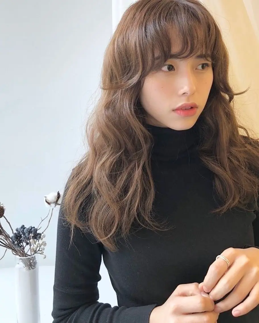 セミロング パーマ セミロングパーマ デジタルパーマ カット パーマ トリートメント 【表参道】Ruri デジタルパーマのヘアスタイル