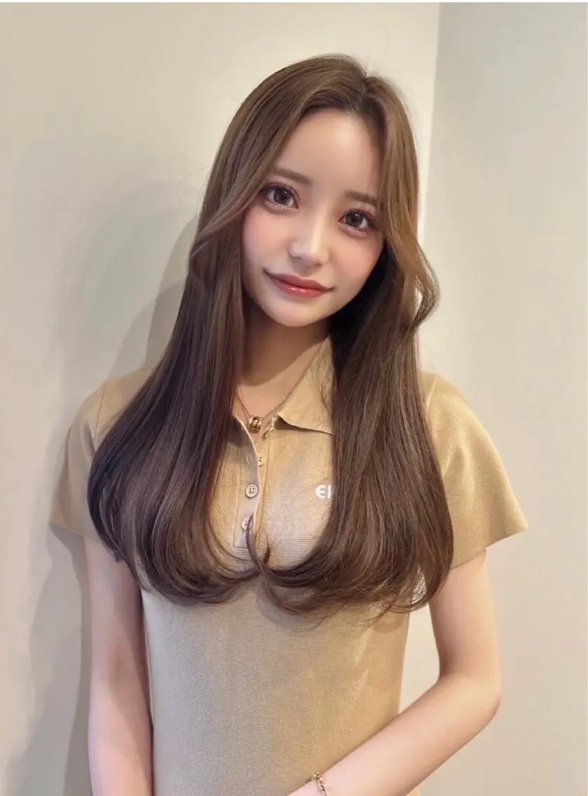 ロング カラー 前田 佑香のヘアスタイル