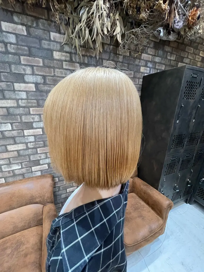 ミディアム カラー ミディアムパーマ バレイヤージュ ブリーチ ケアブリーチ ダブルカラー ✨ハイトーン✨ダブル カラー✨シバサキのヘアスタイル