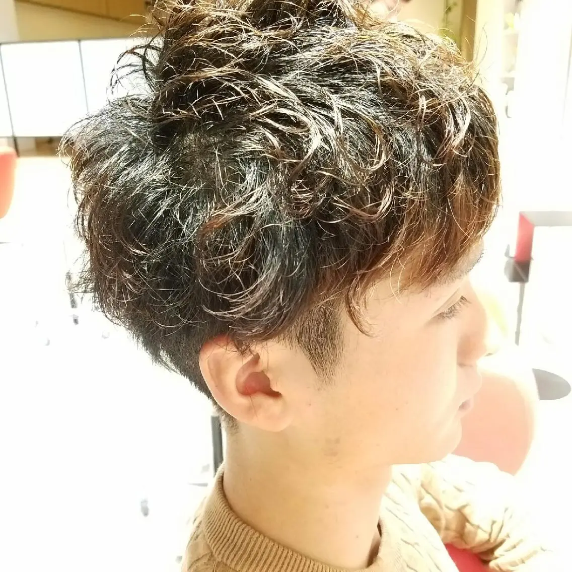 ショート パーマ メンズ メンズパーマ 田中 光のヘアスタイル