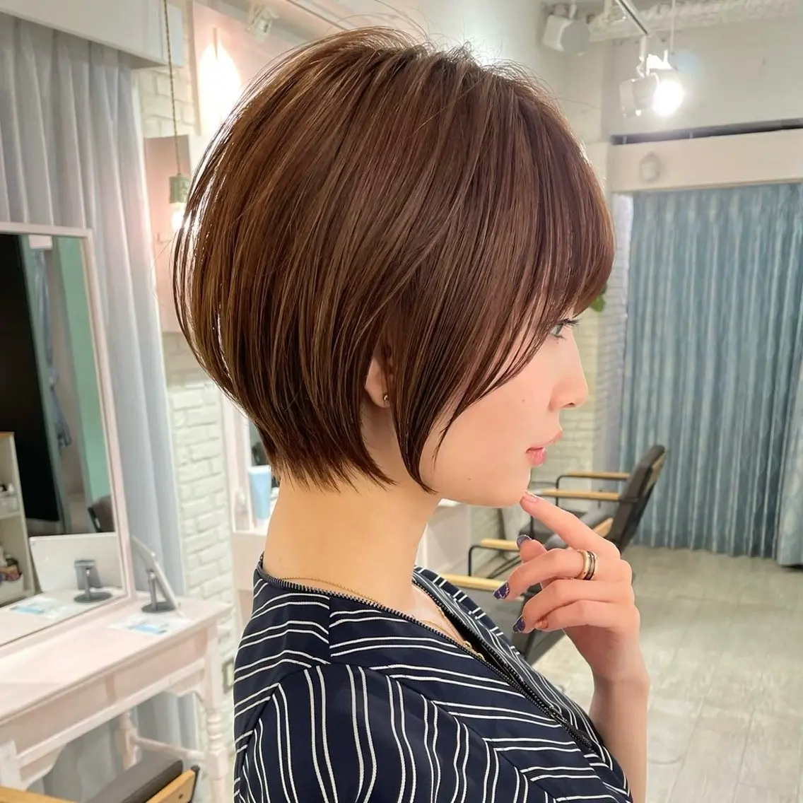 ショート 🎀nao🎀 博多レイヤーボブのヘアスタイル