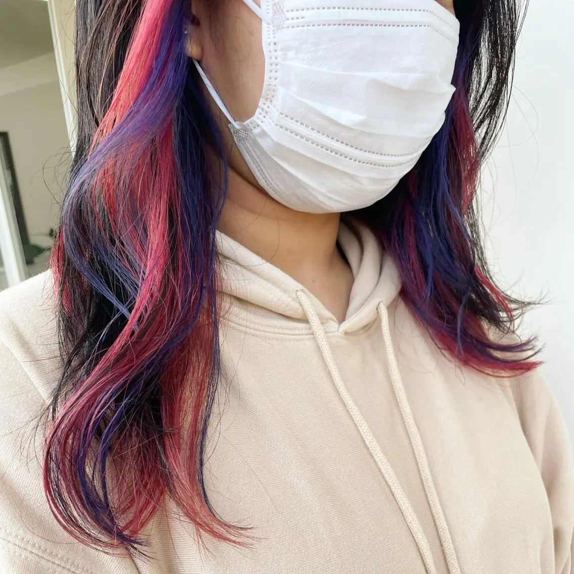 セミロング カラー 森安 華楠のヘアスタイル