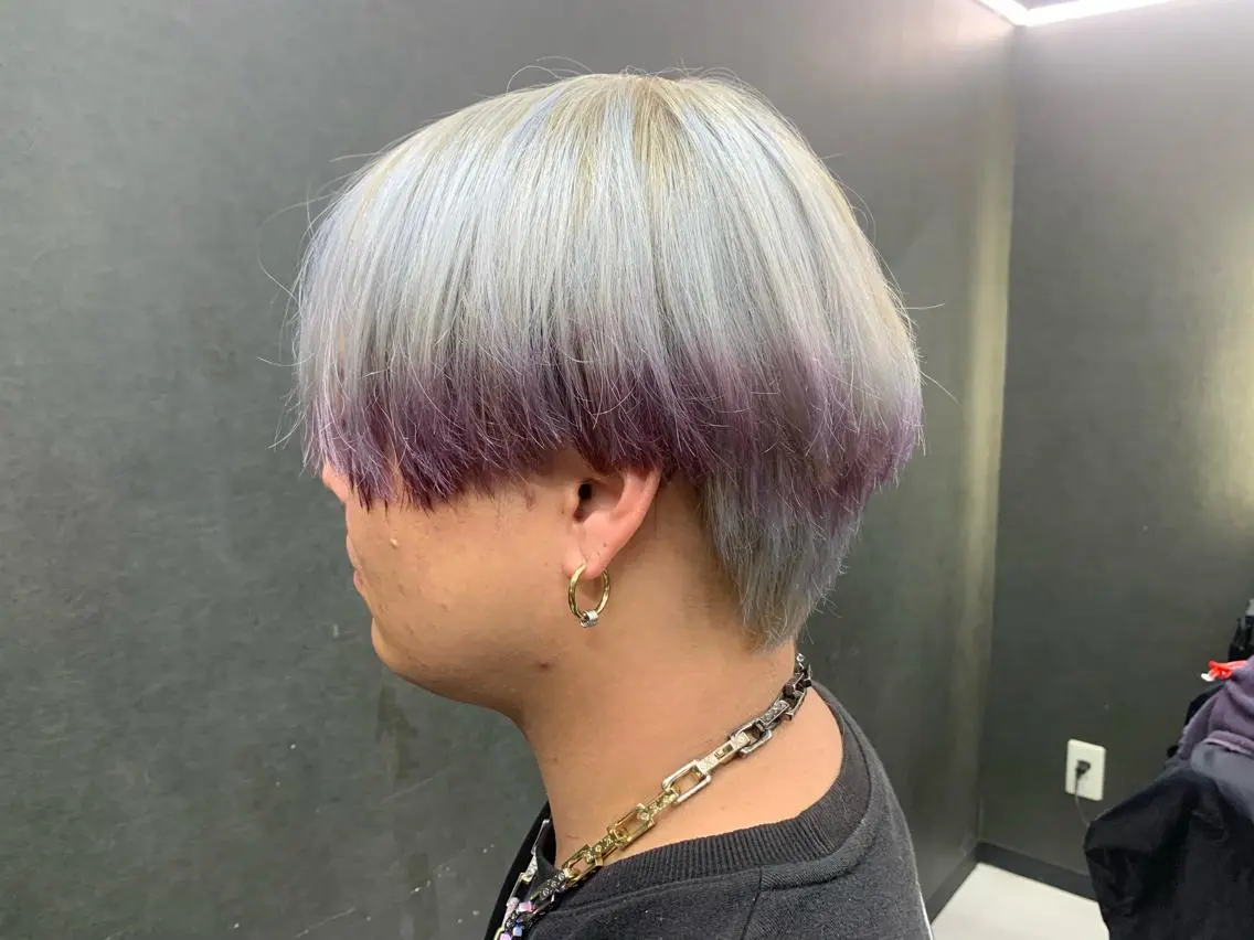 カラー メンズ デザインカラー カット ヘアカラー bateau よしきのヘアスタイル