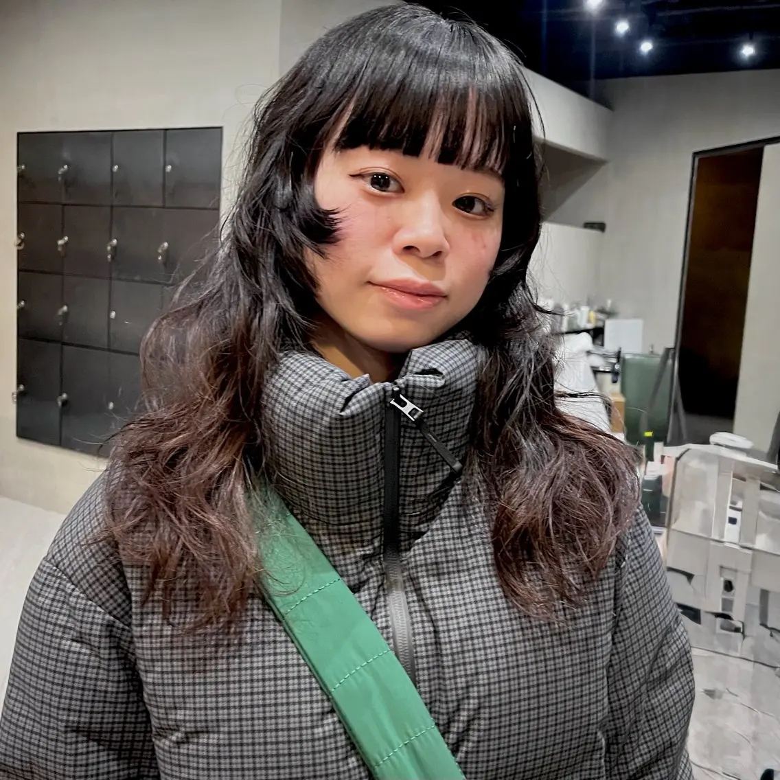ロング パーマ ヘアアレンジ レイヤーカット カット パーマ トリートメント なな/ICI/レイヤ ーパーマ/ボブのヘアスタイル