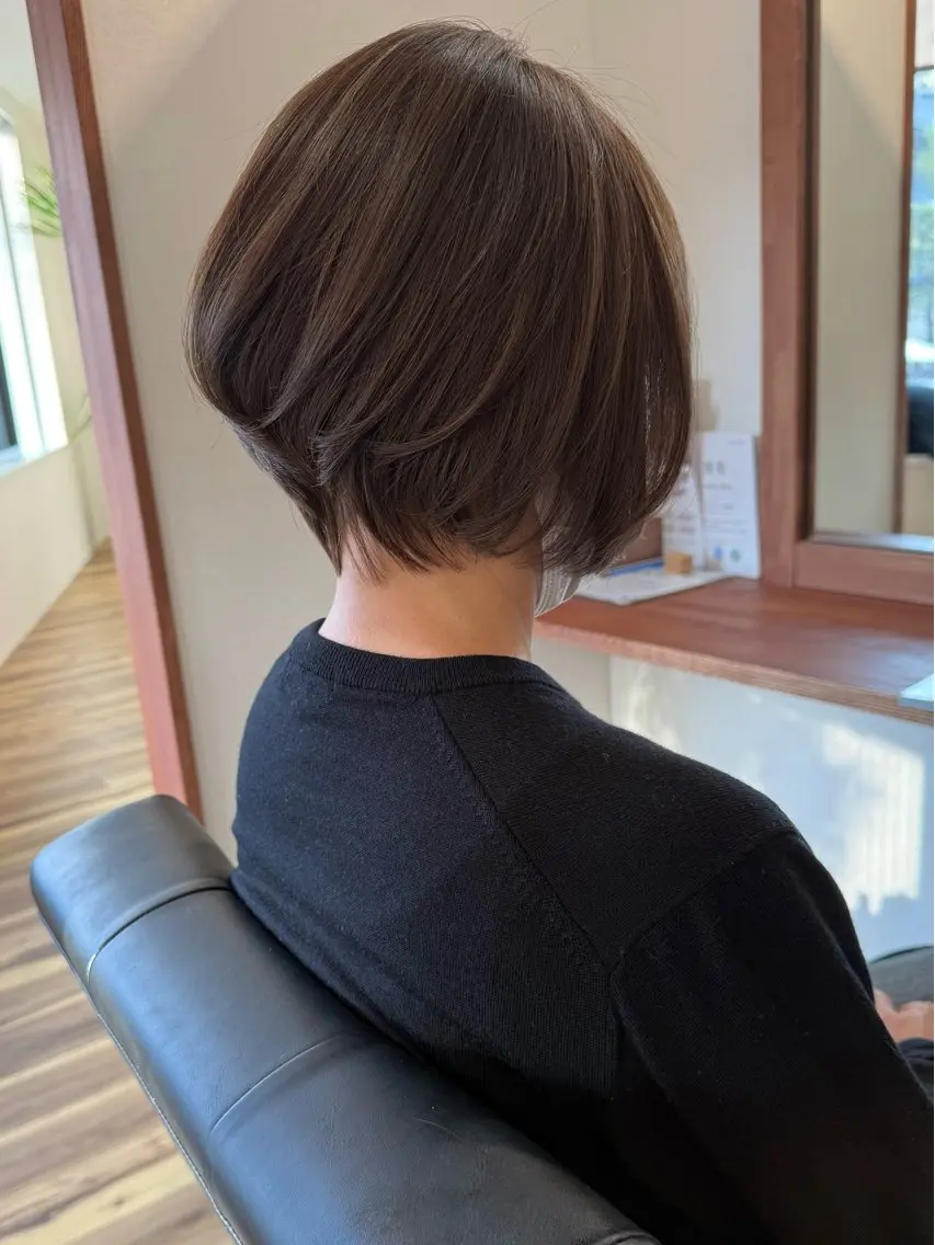 ショート カラー ハイライトカラー ハイライト ショートヘア カット ヘアカラー トリートメント 田室 和幸のヘアスタイル