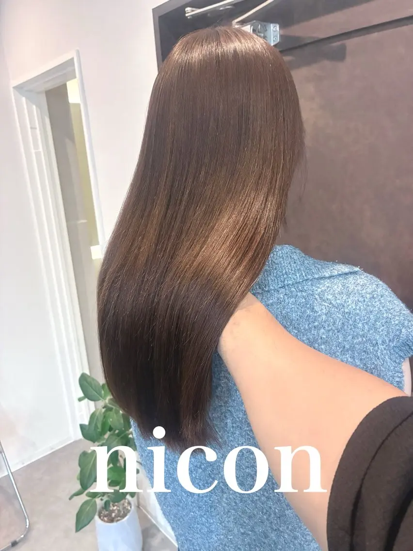 ロング カット ヘアカラー トリートメント 髪質改善 髪質改善カラーのヘアスタイル
