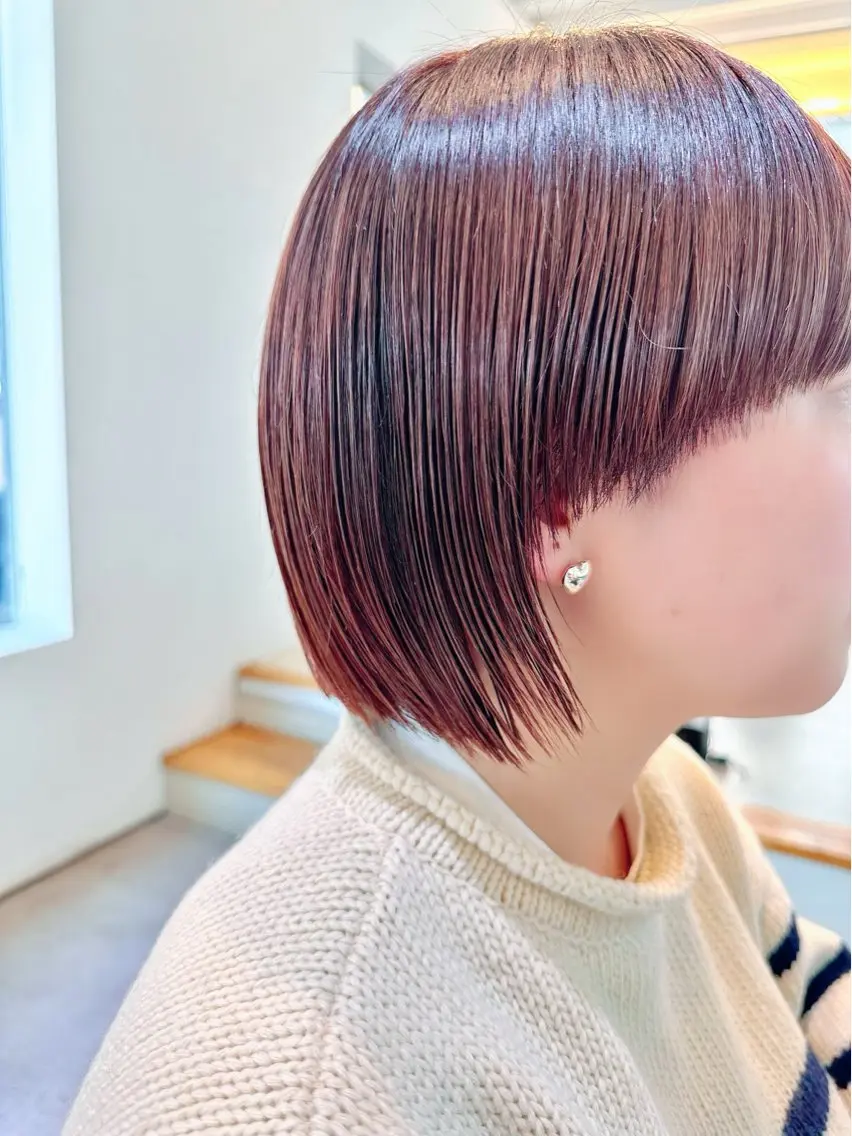 ミディアム カラー ヘアアレンジ キッズ マンツーマンサロン 髪質改善⭐︎代官山のヘアスタイル