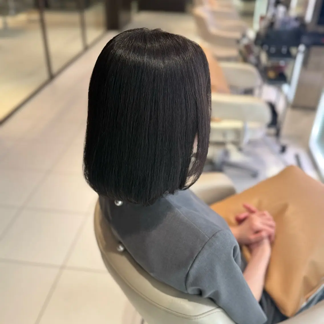 ミディアム カラー ヘアカラー シモヤ ルカのヘアスタイル