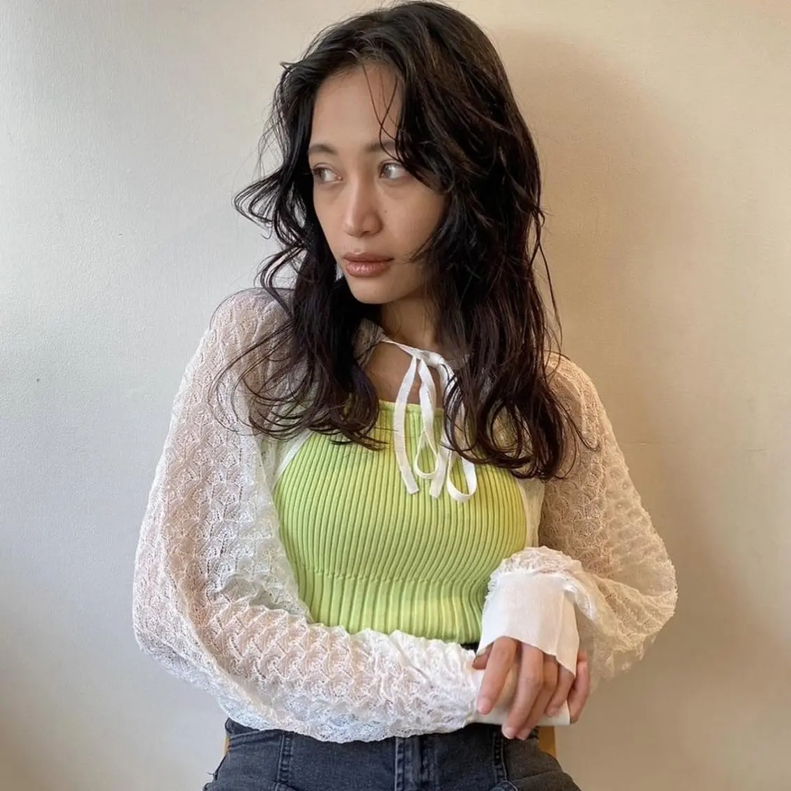 ロング パーマ Ravo 西村 優花のヘアスタイル