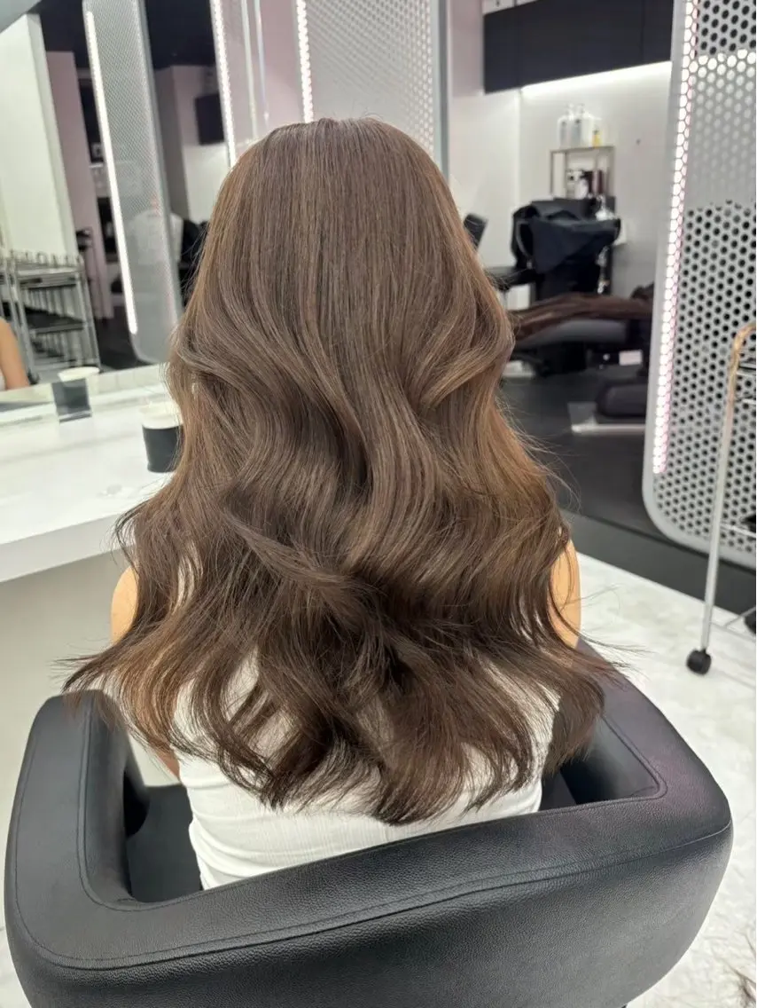 ロング カラー 透明感カラー トリートメント 🤍透明感推しカラー 🤍yui‪💞✨のヘアスタイル