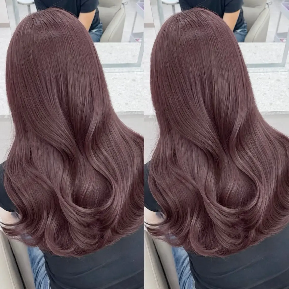 セミロング 簡単ワンカールレイ ヤーカット清水隆央のヘアスタイル