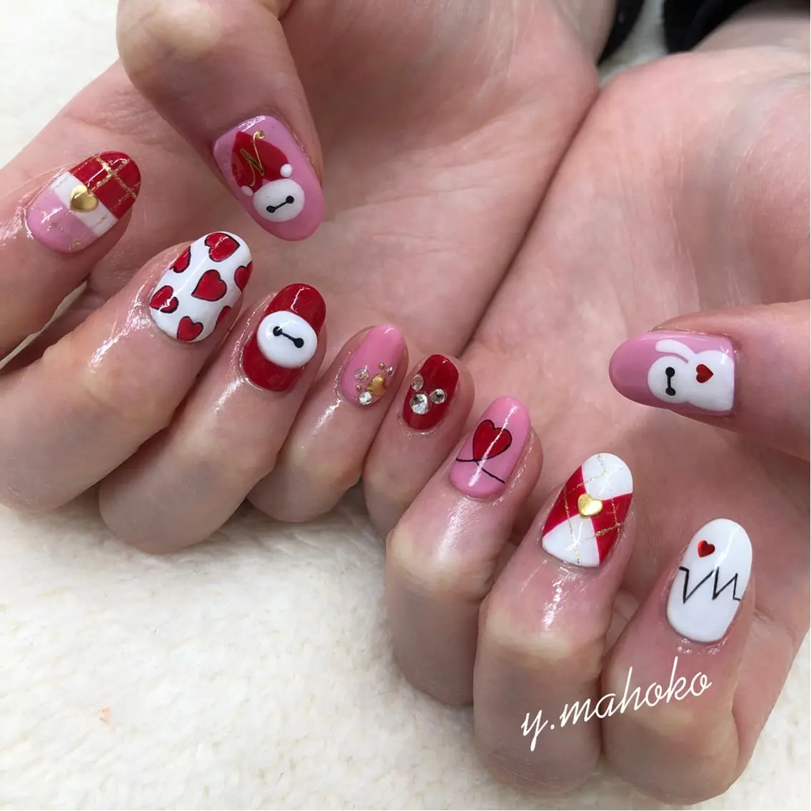 ネイル ハンドネイル パラジェル有/ 長さだし/mahoのネイルデザイン