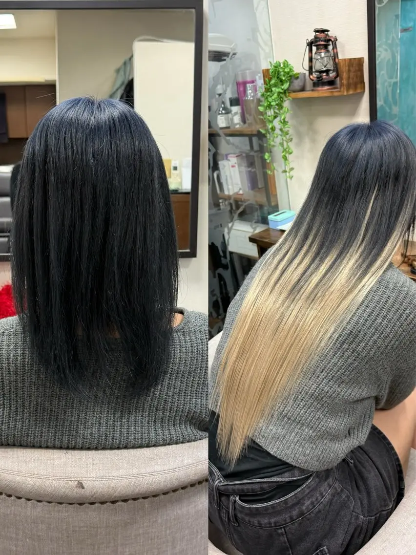 ロング エクステ 🐺新宿manabu プルエクステのヘアスタイル
