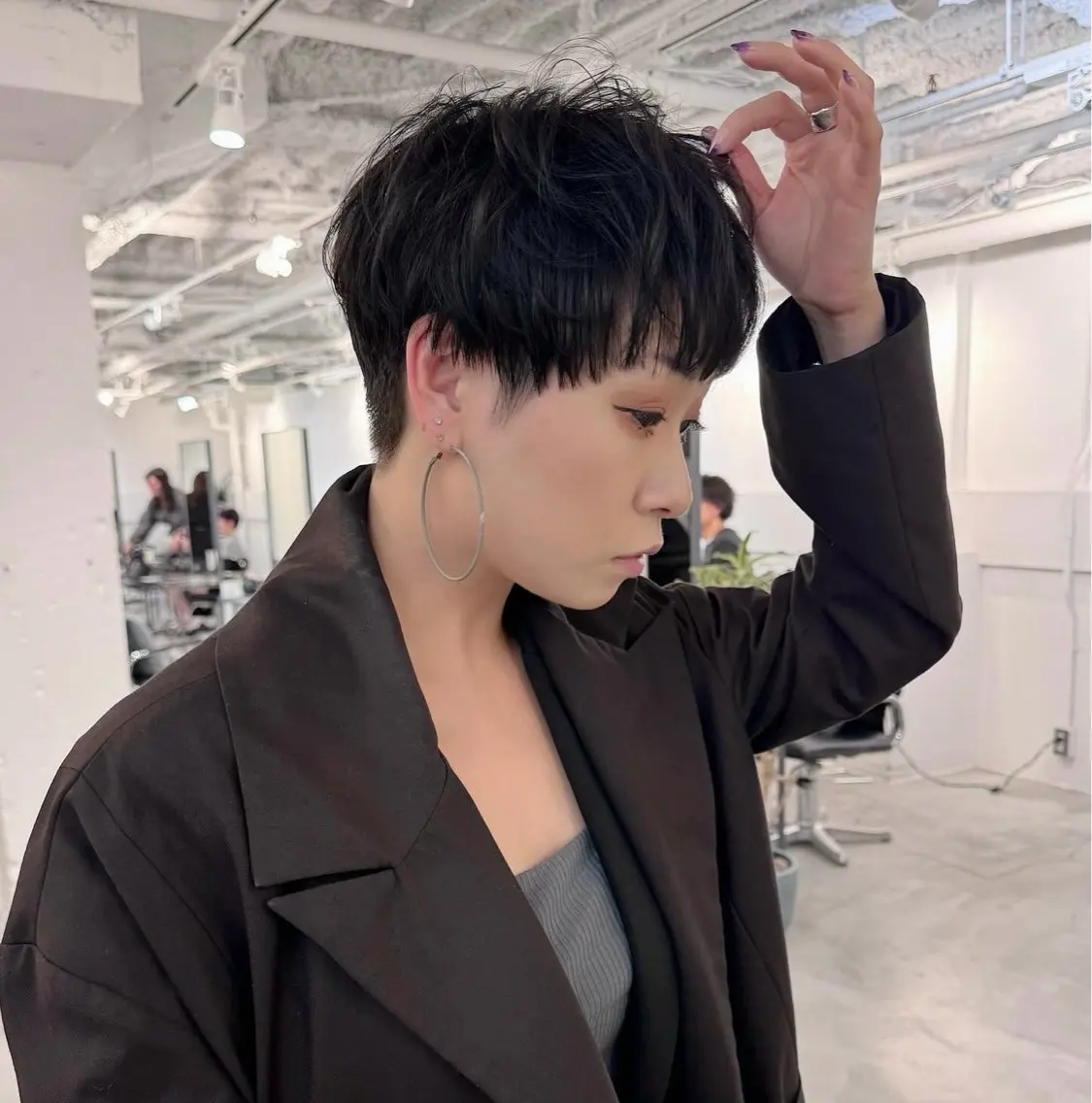 ショート 丸みショート ショートヘア カット ヘアカラー トリートメント カット特化 /BLUET/新宿のヘアスタイル