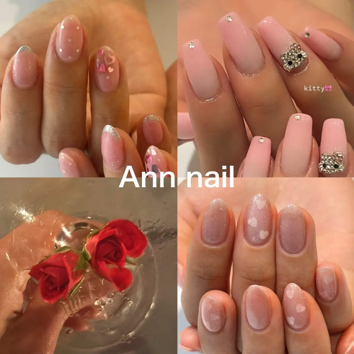ネイル バレンタイン ハンドネイル Ann nailのネイルデザイン
