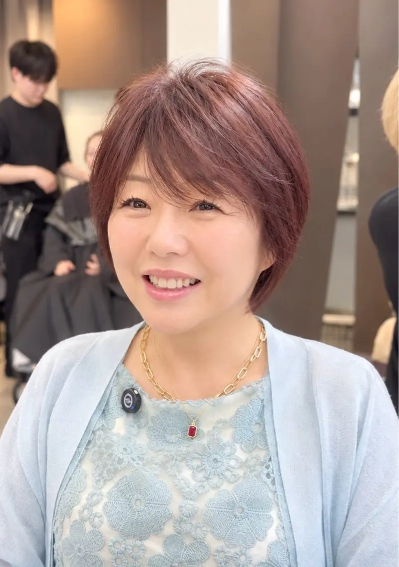 ショート カラー 似合わせカット ショートヘア カット ヘアカラー お悩み解決ショート/ 似合わせカット/といのヘアスタイル