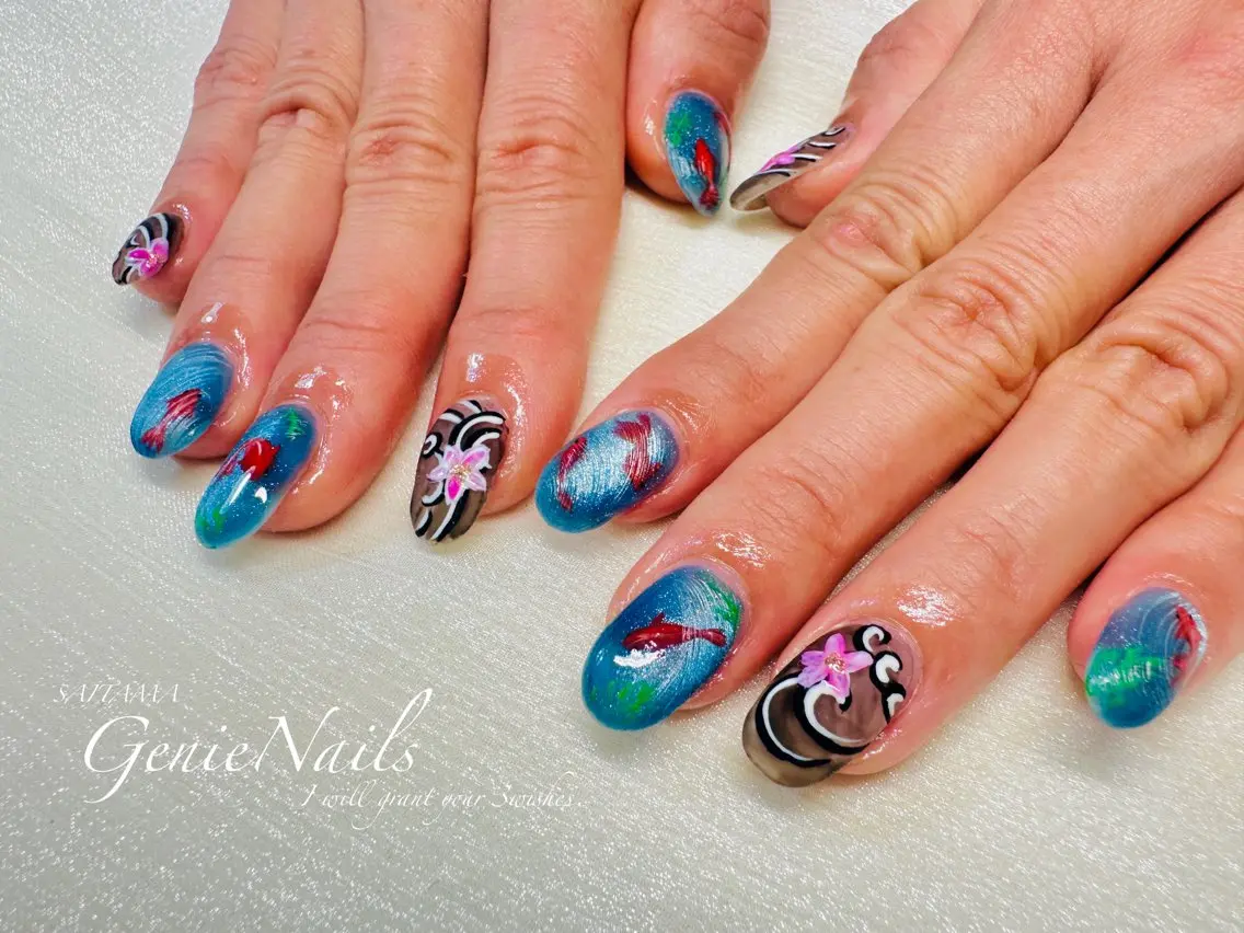 メンズ ネイル アートネイル メンズネイル 夏ネイル Genie Nailsのネイルデザイン