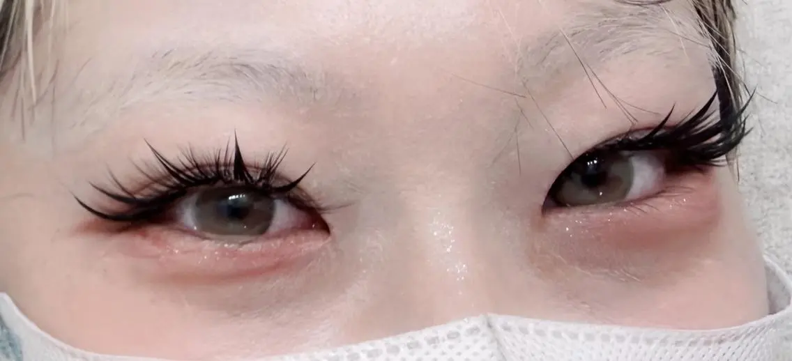 マツエク・マツパ フラットラッシュ 韓国風マツエク パリジェンヌラッシュリフト まつげパーマ 下まつげエクステ シミ🐝マツエク 🍓新大久保店のマツエク・マツパデザイン