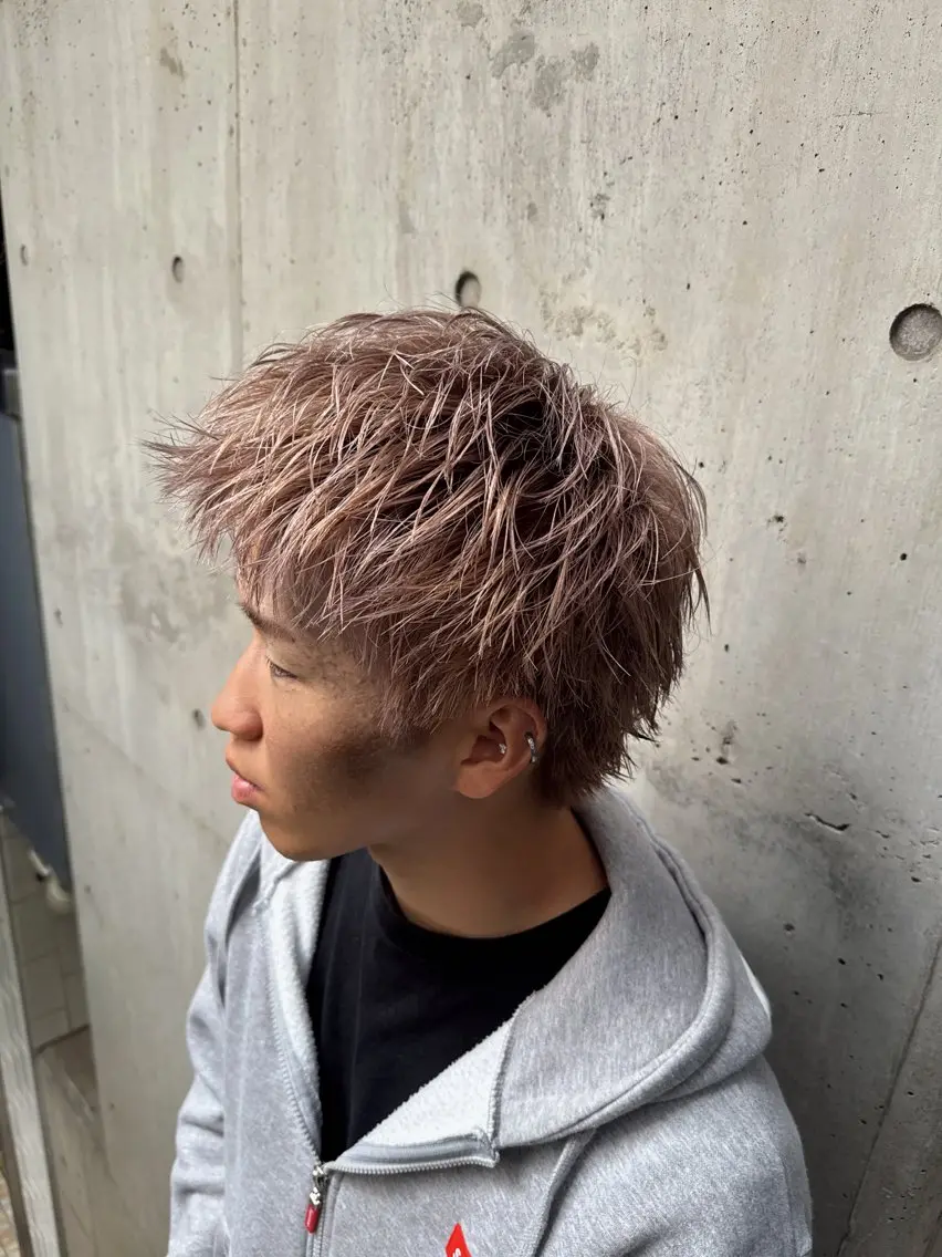 カラー メンズ カット ヘアカラー トリートメント 河野 悠のヘアスタイル