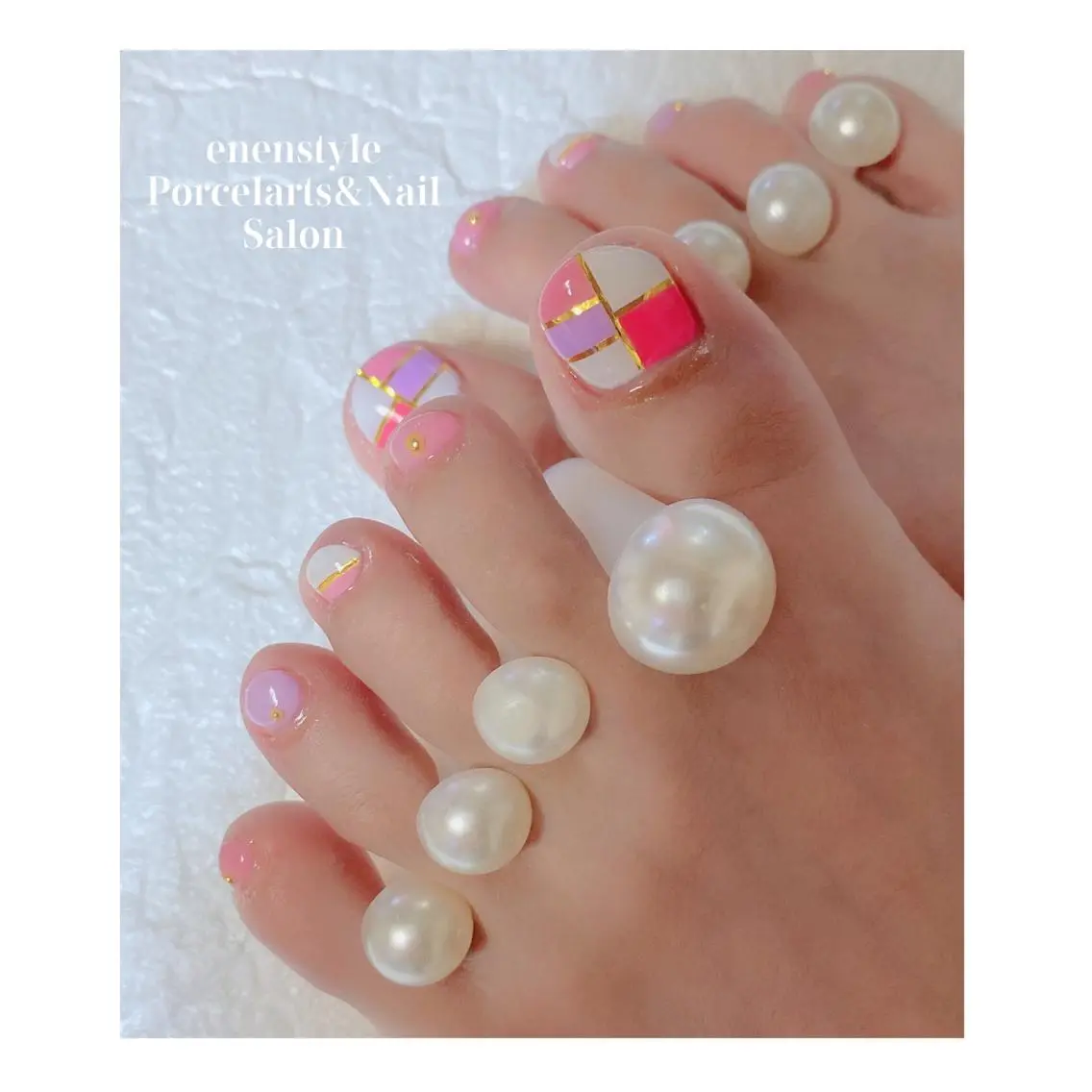 ショート ネイル ハンドネイル フットネイル 🐾enen style 🐾のネイルデザイン