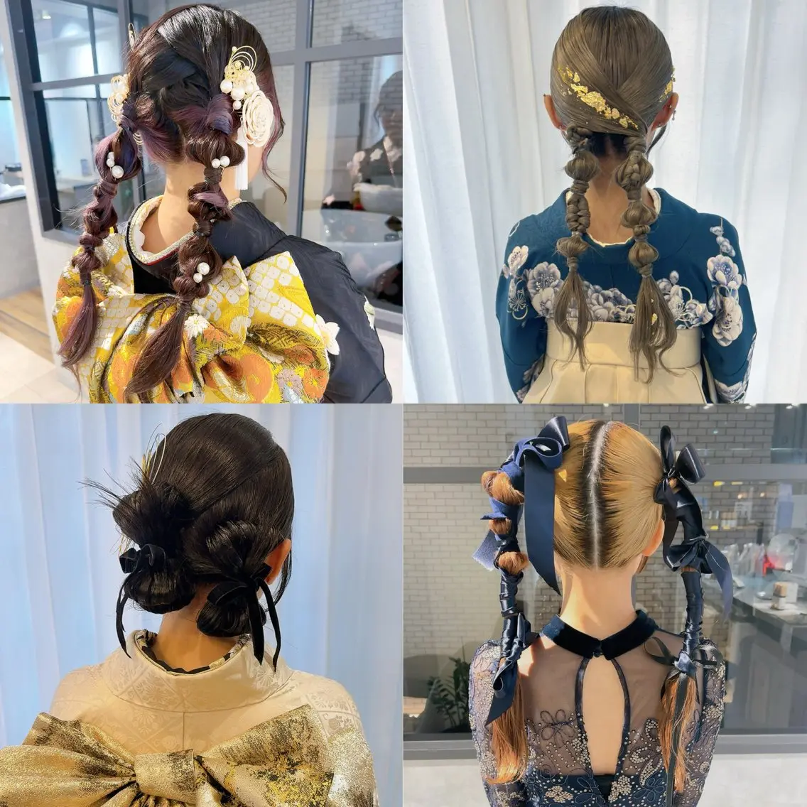 ヘアアレンジ 着物ヘア 卒業式のヘアスタイル 髪飾り ヘアセット 池田 みのりのヘアスタイル