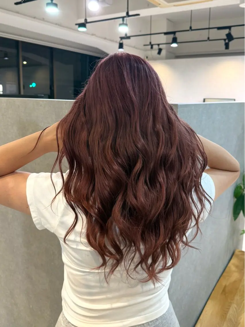 ロング カラー ピンクカラー ヘアカラー ayaka🌺 大阪/心斎橋のヘアスタイル