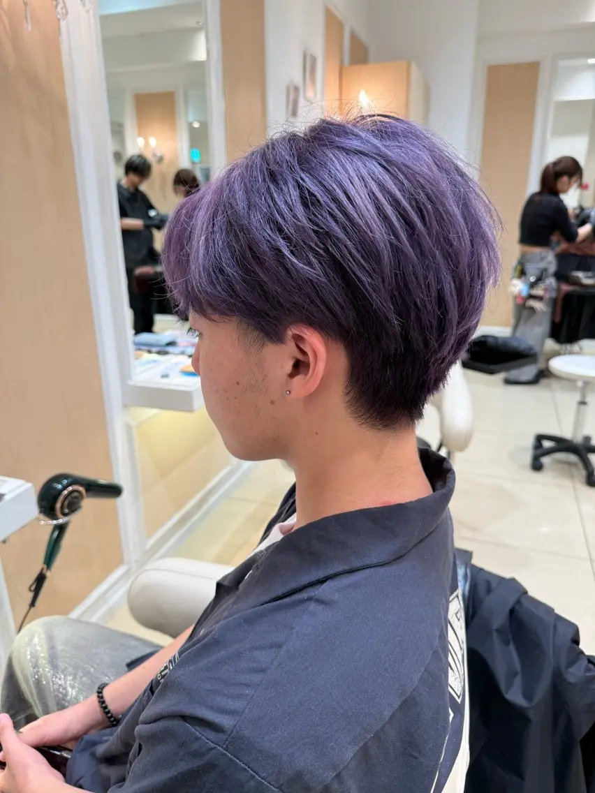 ショート カラー メンズ カット ヘアカラー メンズ特化型美容師 栗山勇人のヘアスタイル