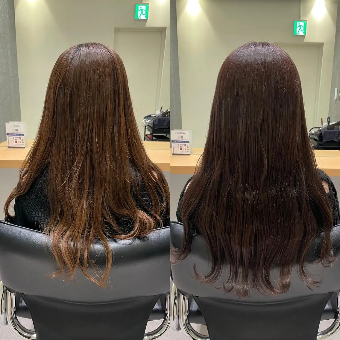 セミロング カラー 透明感カラー イルミナカラー トリートメント 髪質改善ヘアケア 艶髪特化/上田のヘアスタイル