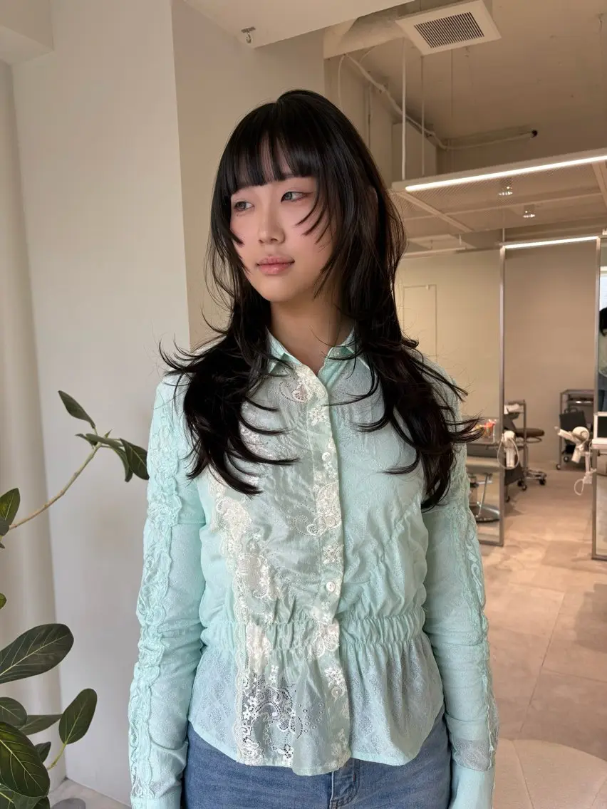 ロング カラー カット 海外レイヤー /NAGISAのヘアスタイル
